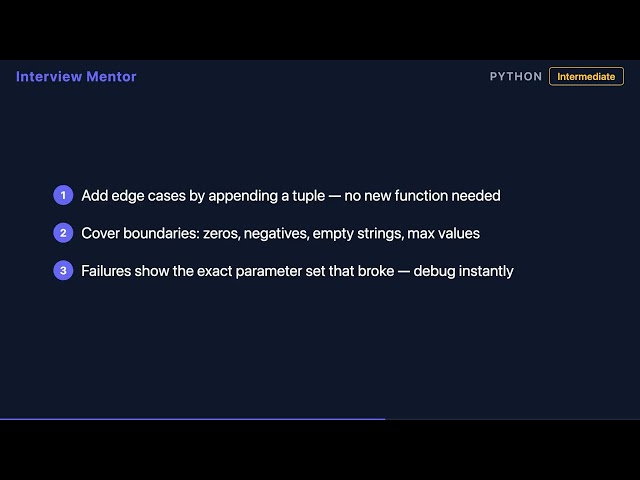 pytest Parametrized Tests Explained | Python Interview