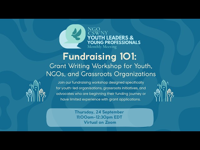 YLYP September 2026 Meeting: Fundraising 101 Workshop