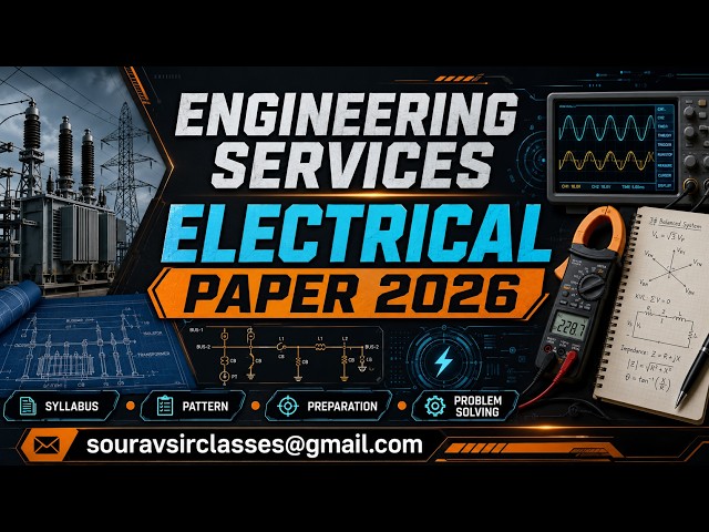 Engineering Services Electrical 2026 | PYQ Solution Methods #ESE2026 #ElectricalEngineering