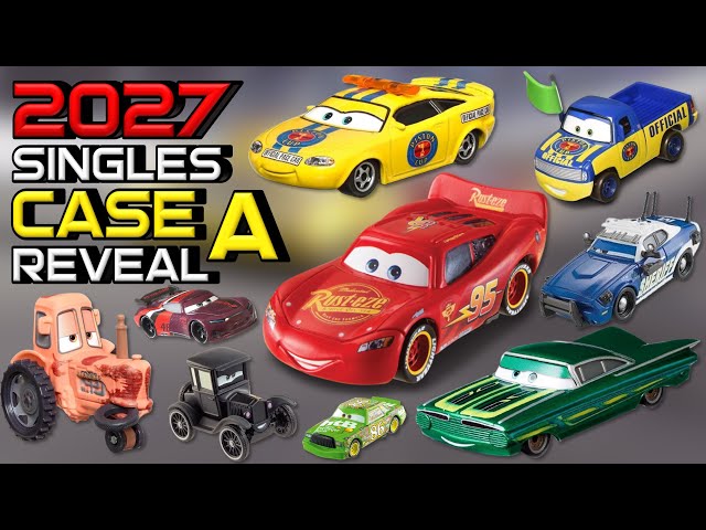 Mattel Disney Cars 2027 Singles Case A COMPLETE REVEAL - Hudson Hornet Piston Cup McQueen Charlie
