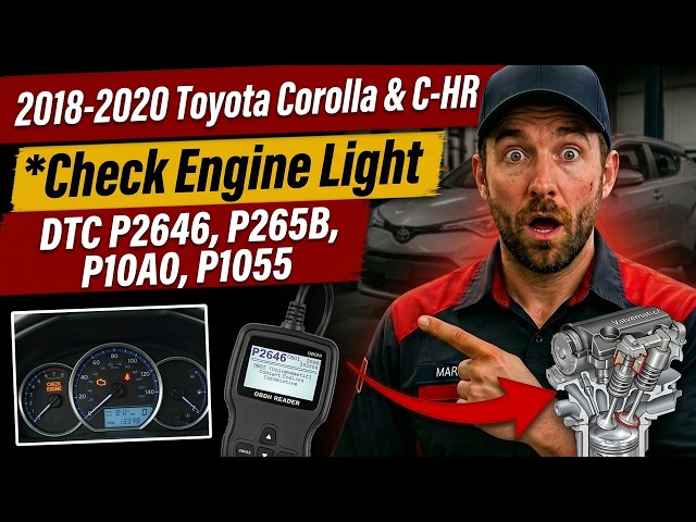 Toyota Corolla & C-HR Check Engine Light | DTC P2646, P265B, P10A0, P1055