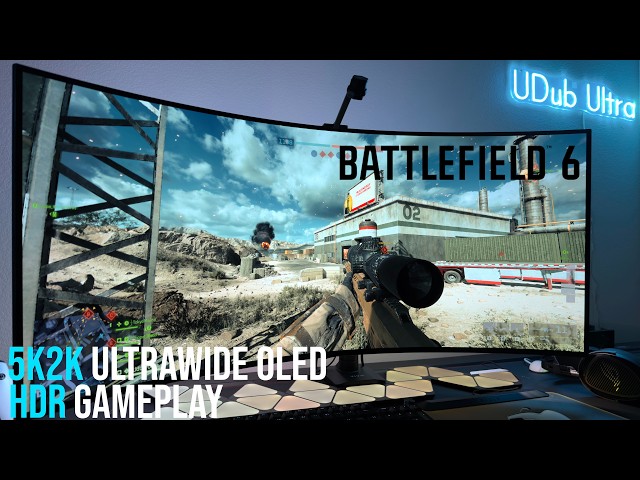Battlefield 6 PC HDR Gameplay Looks UNREAL on a LG 45" UltraGear OLED 5K2K | LG45GX950A