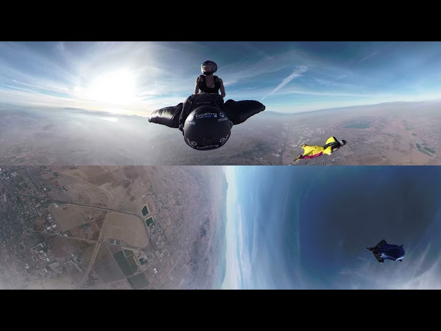 GoPro Fusion 360VR wingsuit Rodeo