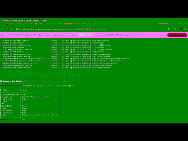 Lab 5.4 Project Part 1 – Multi-Node Architecture & OpenStack CLI Management