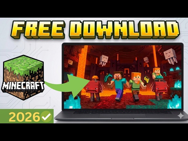 How To Download Minecraft For FREE On PC (2026 Updated ✅)