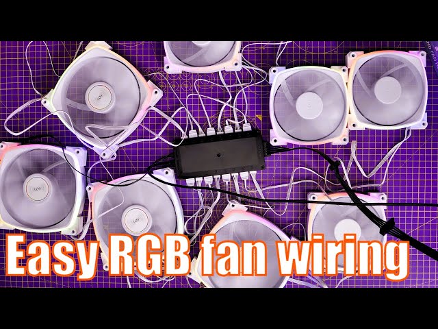 How to install PC RGB fans really easily (short version)