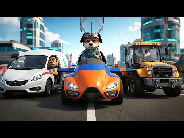 Cyberpunk Pet Squad: Futuristic City Rescue Mission | 3D Animation