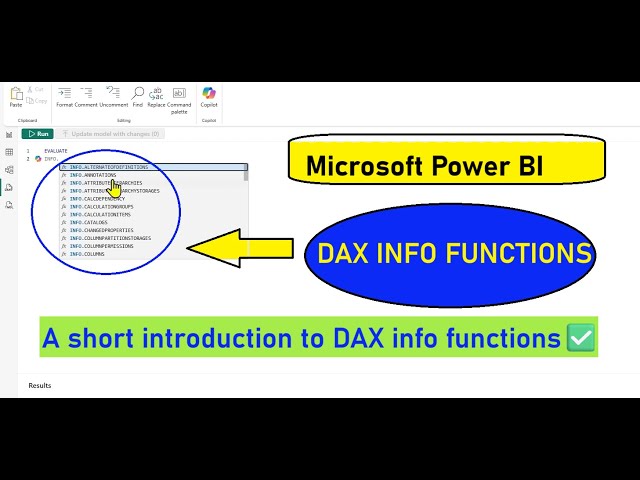 Microsoft Power BI ➡️ DAX INFO Functions🤔Retrieve Data Model's Metadata & Structural Information ☑️