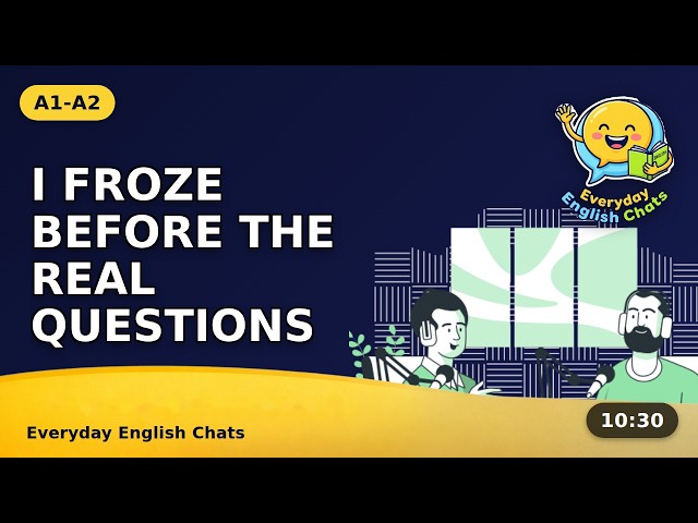 Job Interview Small Talk | Easy English Conversation for Beginners (A1-A2)