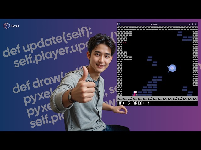 Criando um jogo do zero com a game engine Pyxel | Parte 1: player e cenário