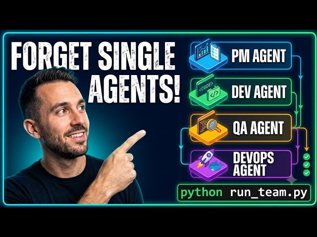 I Built an Entire Dev Team in 5 Minutes (4 AI Agents) ​🤖 #viral #trending #viralvideo 