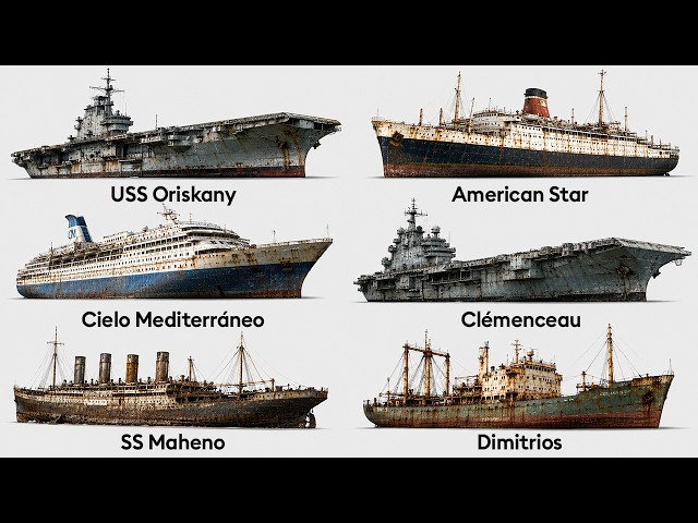¡Los barcos GIGANTES que nadie quiso rescatar y aún existen!