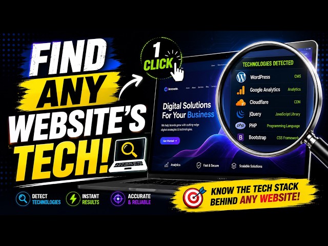 How to Find Any Website's Tech Stack in 1-Click 💻 | Secret Web Developer Chrome Extension (Tamil)