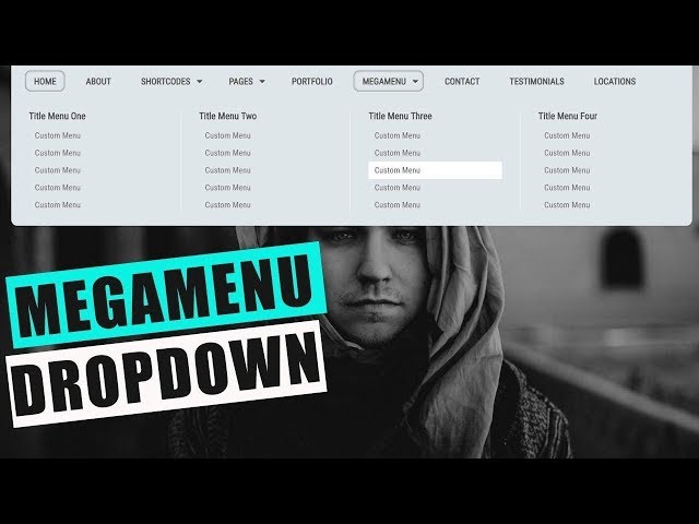 Responsive MegaMenu with Transparent Dropdown using HTML & Bootsnav  2019