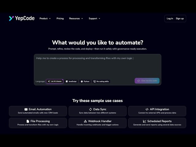 Vibe Automation in Action: Production Workflows with YepCode Agent