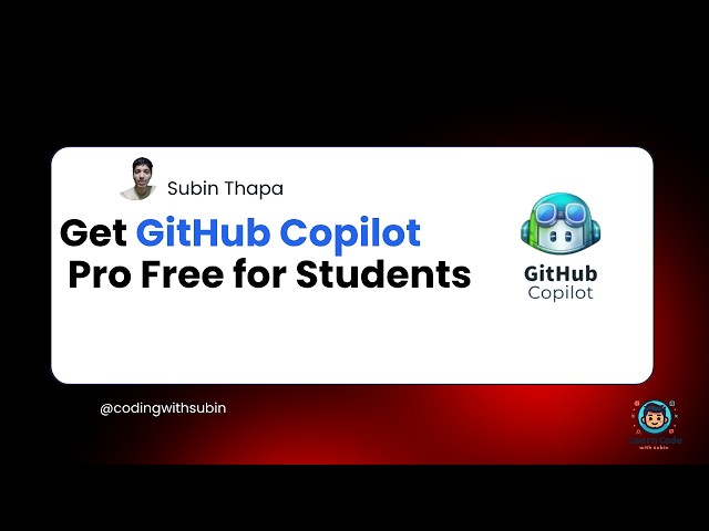 How Students Can Get GitHub Copilot Pro Free | GitHub Student Pack Guide
