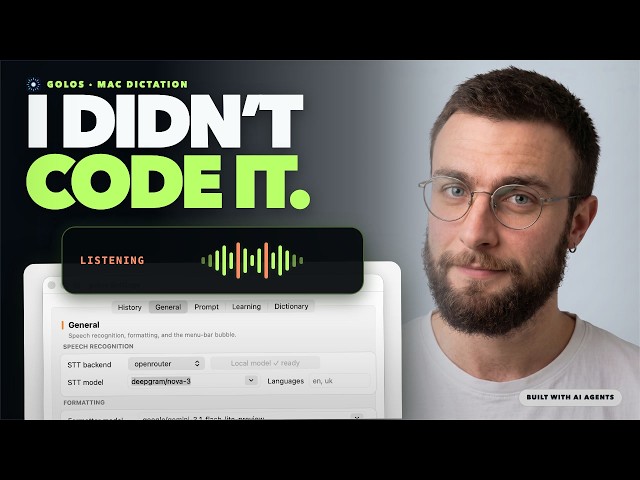 AI Agents Built My Mac Dictation App — Full Session