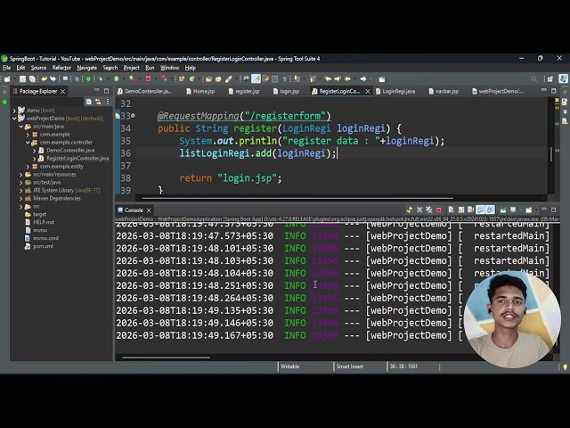 Spring Boot MVC for Beginners | Complete Web App Flow with JSP - part 9
