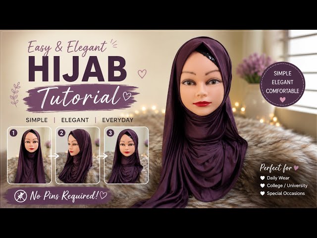 Everyday Jersey Hijab Tutorial||Easy Jersey Hijab Tutorial by tonni🤎 