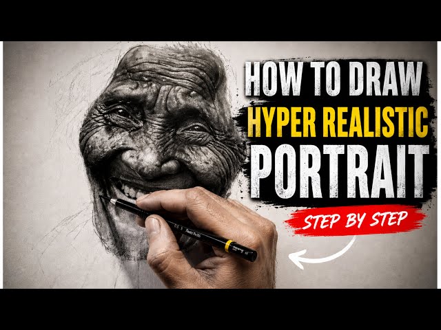 How I Draw Hyper Realistic Portraits | Pencil Drawing Tutorial 😱