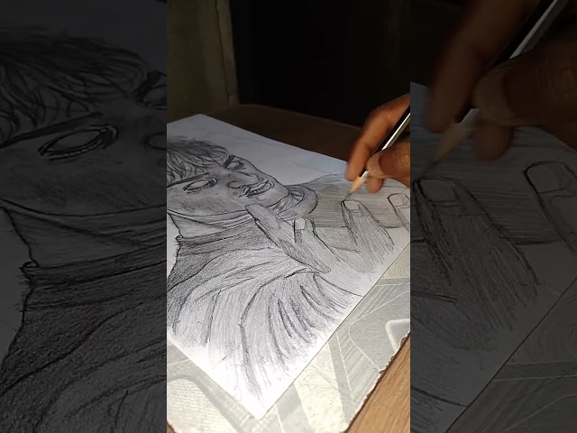 Draw 😍With me -Will Byers #art #viralvideo #sketch #christmasart  #pencildrawing  subscribe