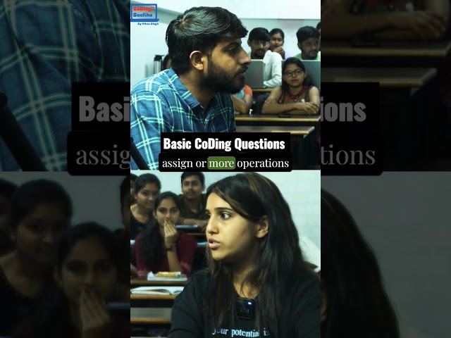 Operator Overloading in C++ | Basic CoDing Interview by Vikas Singh Sir #shorts #coding #viralshorts