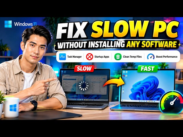 How to Fix a Slow Windows 11 PC Without Installing Any Software. #Windows11 #PCOptimization #PCFix