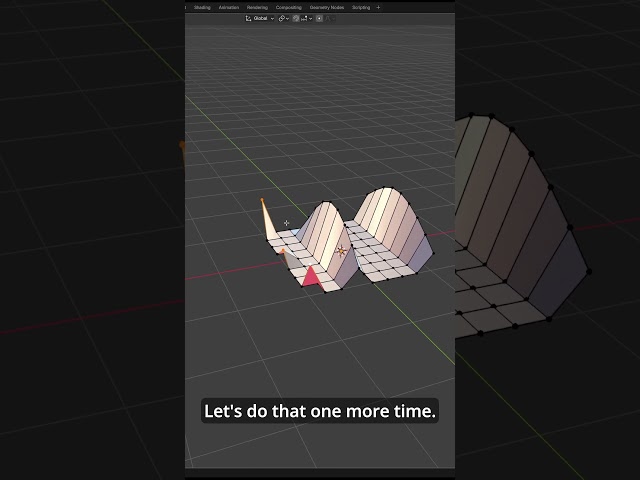 The Curve Loop Tool is a really powerful tool for making smooth curvature. #B3D #Blender #Blender3D