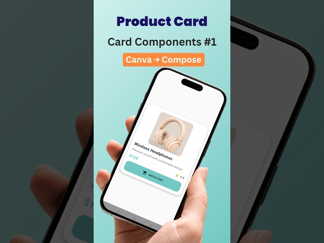 Premium Product Card UI in Jetpack Compose | Modern Android UI Design|#shorts
