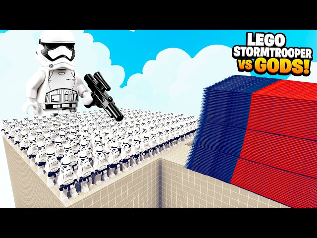 200x LEGO STORMTROOPER + 1x GIANT vs EVERY GOD - Totally Accurate Battle Simulator TABS