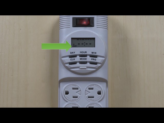 Programming #38-972 Power Strip with Timer