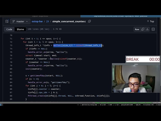 Live study: read along book "Operating Systems: Three Easy Pieces" (Part 194)