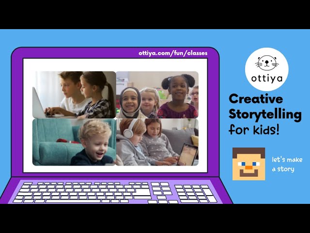 Ottiya Creative Storytelling Zoom Class for Kids Ages 7-10 | Online Courses for Kids