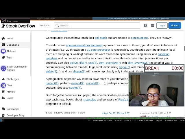 Live study: read along book "Operating Systems: Three Easy Pieces" (Part 223)