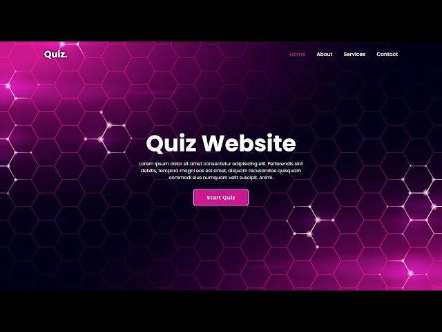 How To Make Quiz Website Using HTML CSS And Javascript