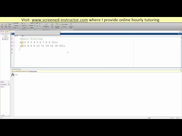 MATLAB- Basic Plotting