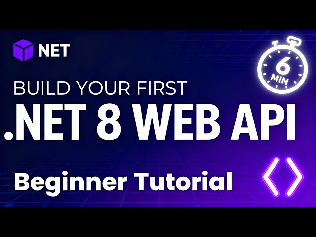 Build Your First .NET 8 Web API in 6 Minutes | Beginner Tutorial