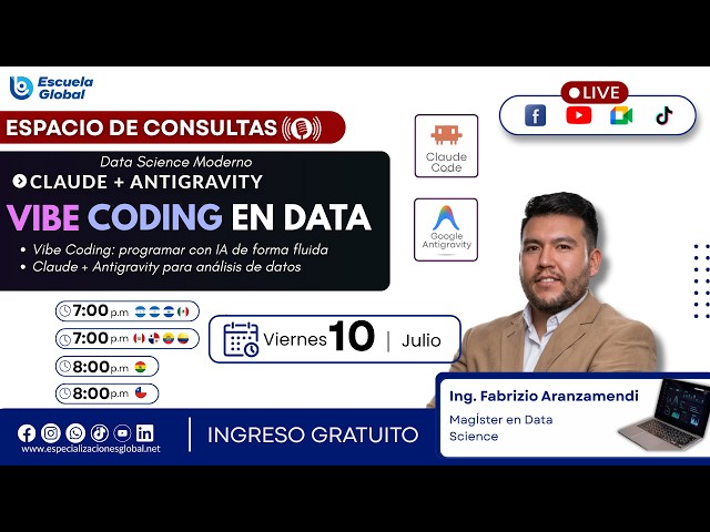 DATA SCIENCE MODERNA, CLAUDE MAS ANTIGRAVITY