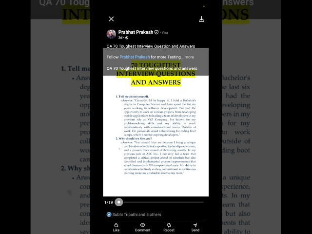 QA Manual Testing Interview Question with Answer | Part 1 | Daily 5 Question with Answer