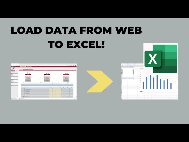 Extract data from WEB directly into EXCEL.