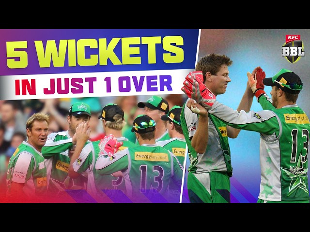 FIVE WICKETS IN AN OVER ✋ James Faulkner's Amazing MCG Moment