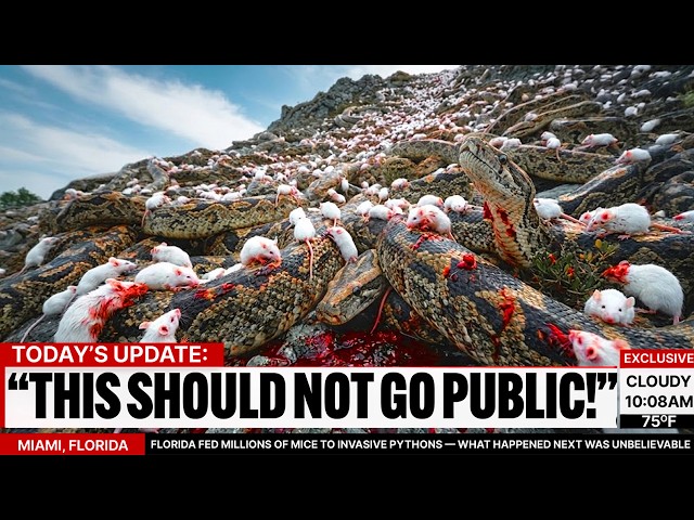 Florida Fed Millions of Mice to Invasive Pythons — What Happened Next Was Unbelievable