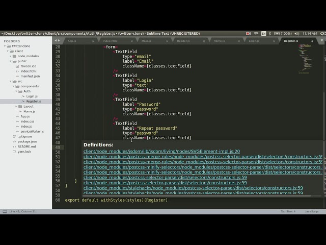 Fullstack Twitter Clone with Nodejs, Express, MongoDB, React - Part 2