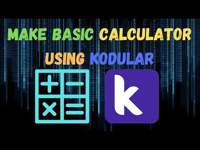 How to make a Basic Calculator using Kodular | Kodular Tutorials || DeCoders
