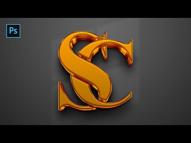 Create Luxury Golden Typography Logo in Photoshop | Easy Text Logo Design Tutorial