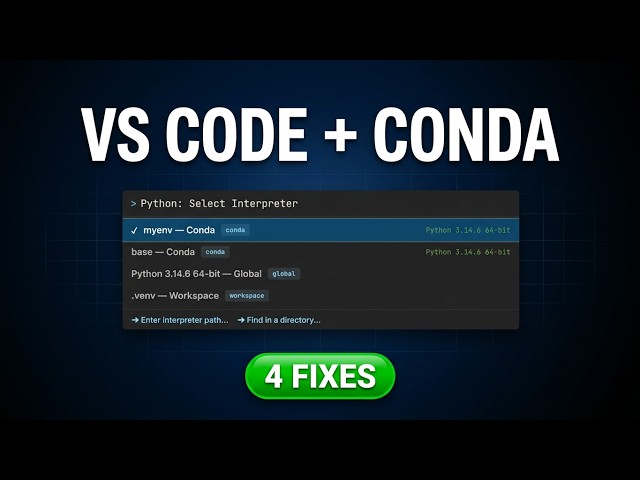 How to Code in VS Code with Anaconda: Python Setup & Error Fixes — 2026 Tutorial