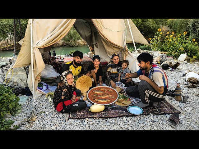 What Did the Nomadic Family Cook with This River Fish? 😱🐟🔥 | Zagros Mountain Life