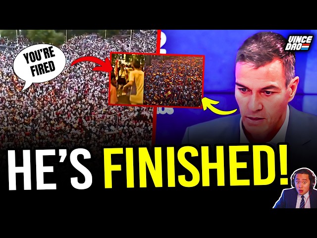 Leftist Traitor PANICS as MILLIONS of Spanish Patriots ERUPT in Huge Protest Against Migrant Crisis!