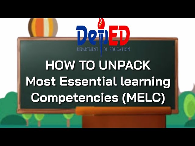 UNPACKING OF MELC | EXPLAINED IN DETAILS