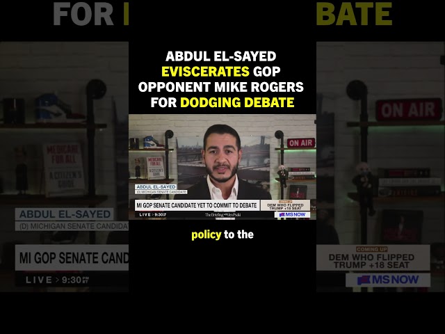 Abdul El-Sayed CALLS OUT Mike Rogers for being a debate-dodging COWARD